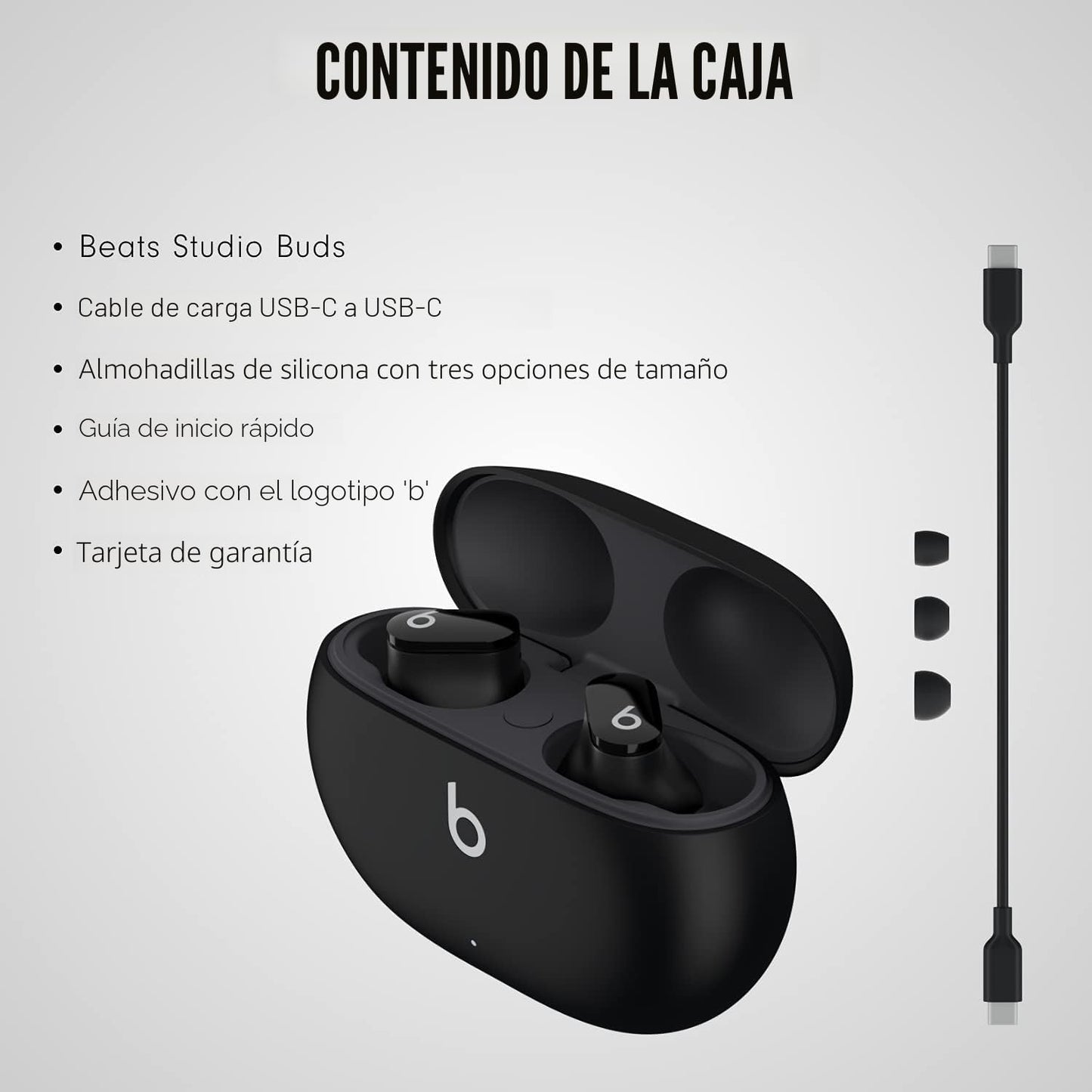 Beats Studio Buds - Auriculares inalámbricos con cancelación de rui...