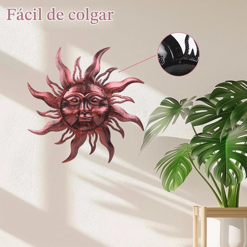 HOBYLUBY Decoración de pared para exteriores de 28 pulgadas, a prue...