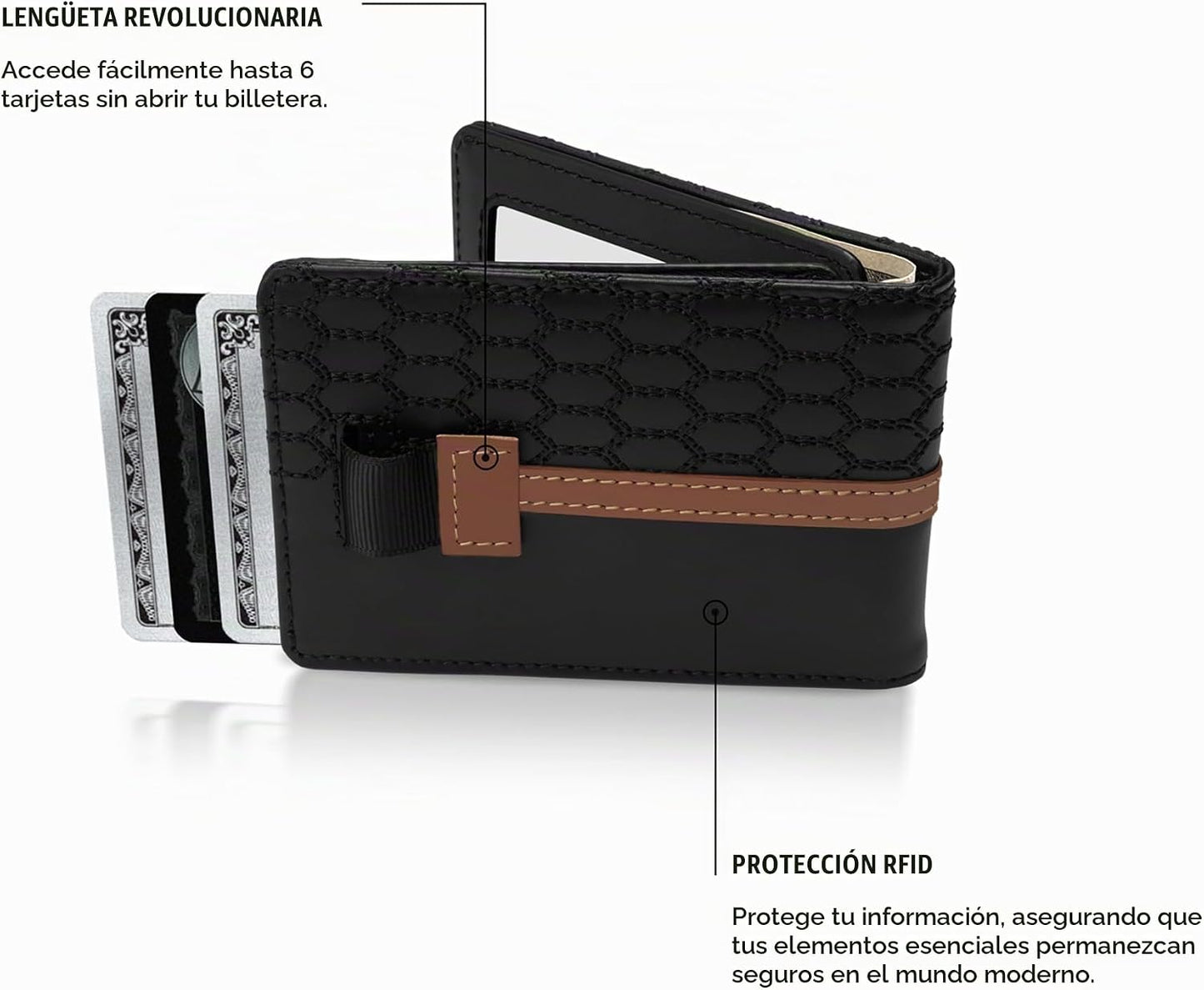 Kings Loot Billetera - Billetera Minimalista para Hombres con Bolsi...