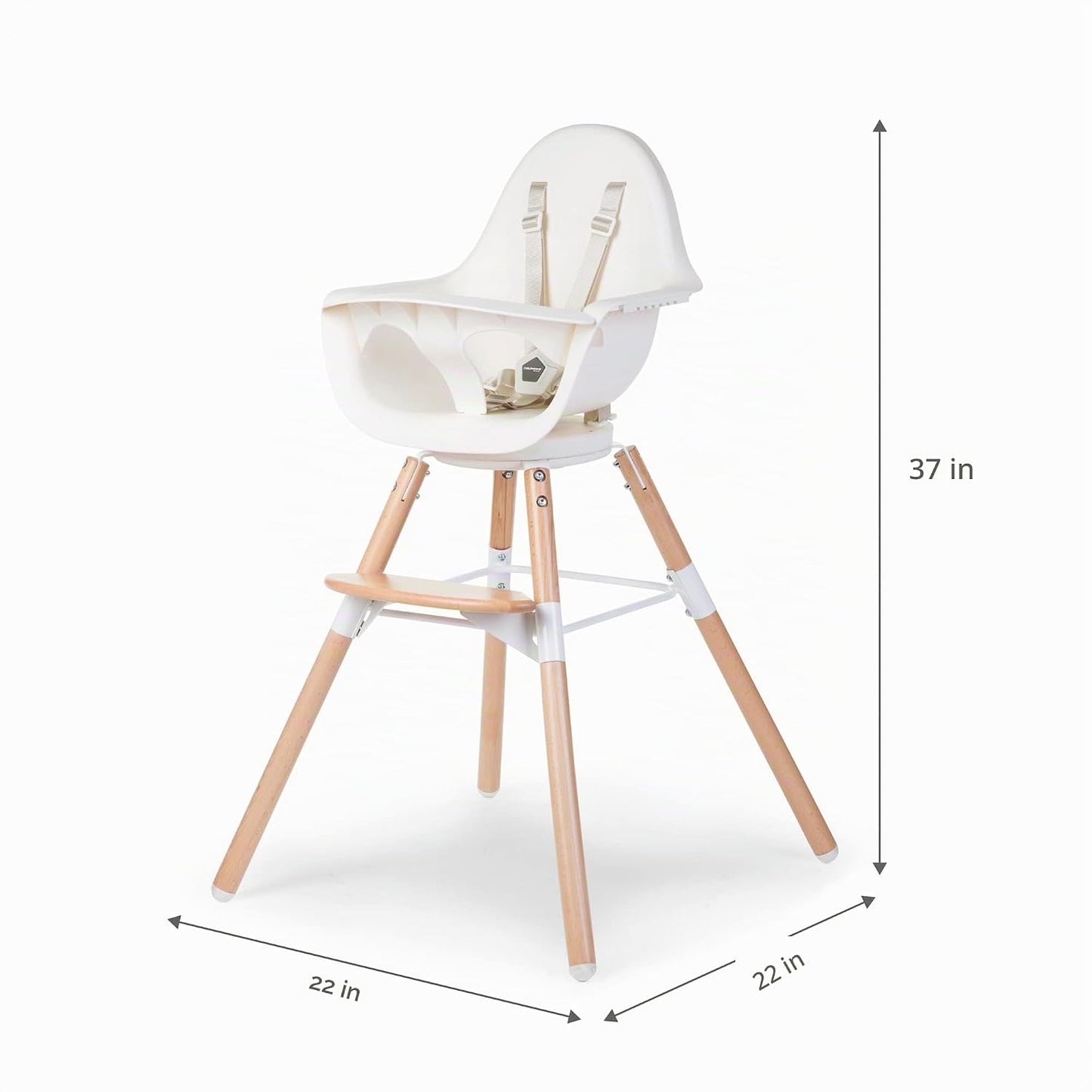 Childhome Evolu One.Silla alta de 80°, silla alta 2 en 1 para bebé...