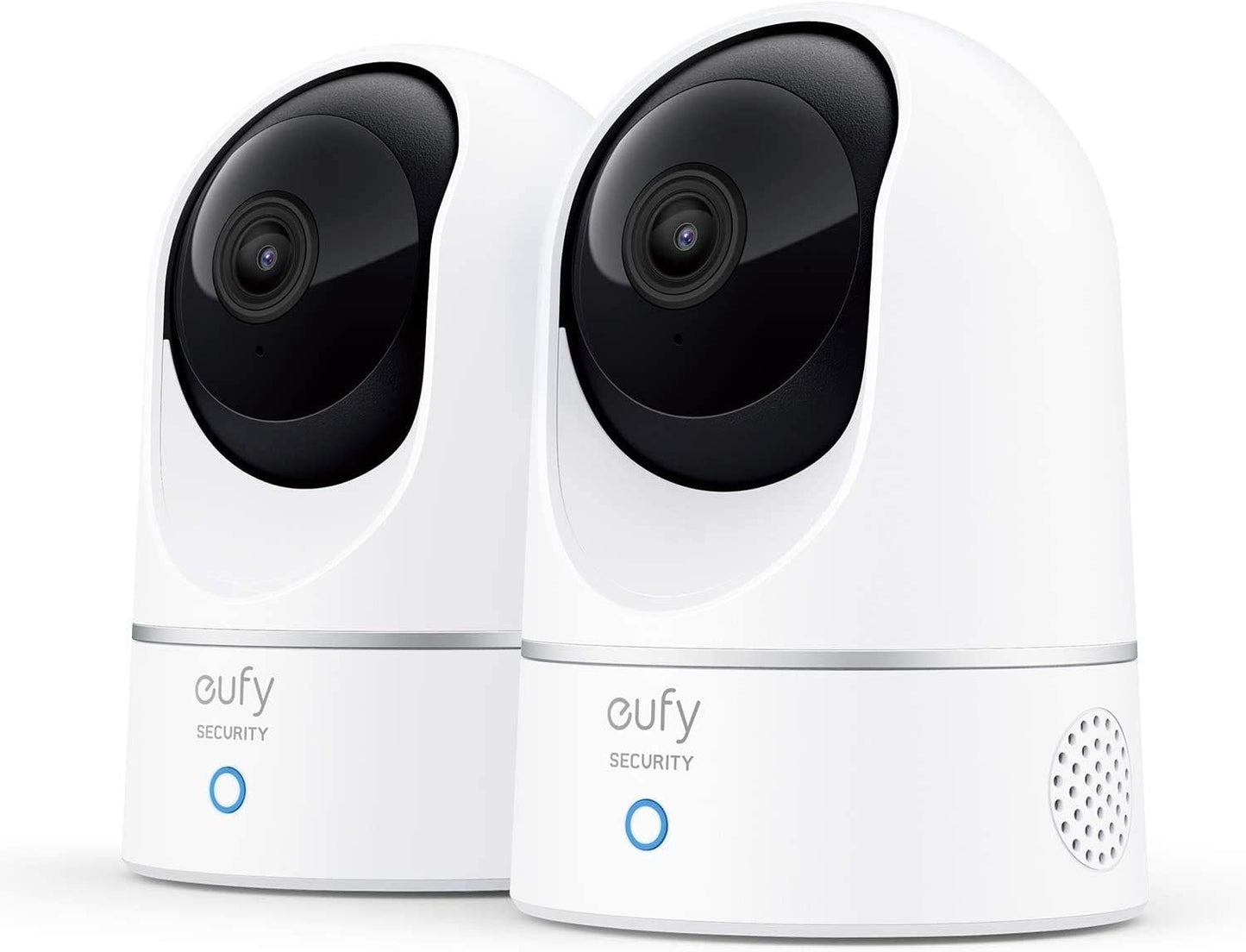 eufy Security - Cámara Pan &amp; Tilt de interiores de 2K. Kit de 2...
