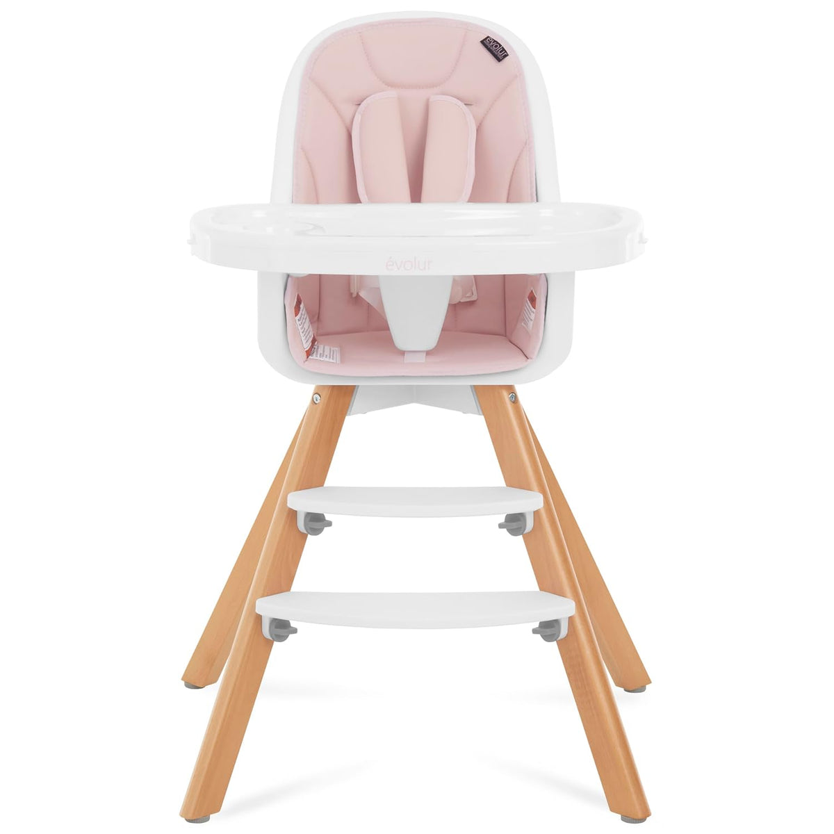 Evolur Zoodle - Silla alta convertible 2 en 1 para bebé, color rosa...