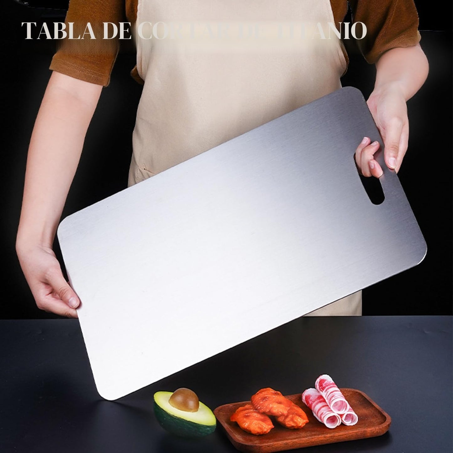 Tabla de cortar de titanio - Nueva mejora 2025 Tablas de cortar 100...