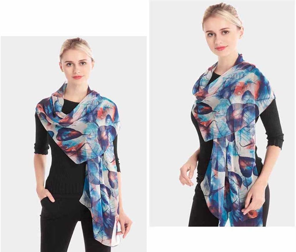 Xyueanlo Bufandas para mujer ligeras de moda con estampado floral,...