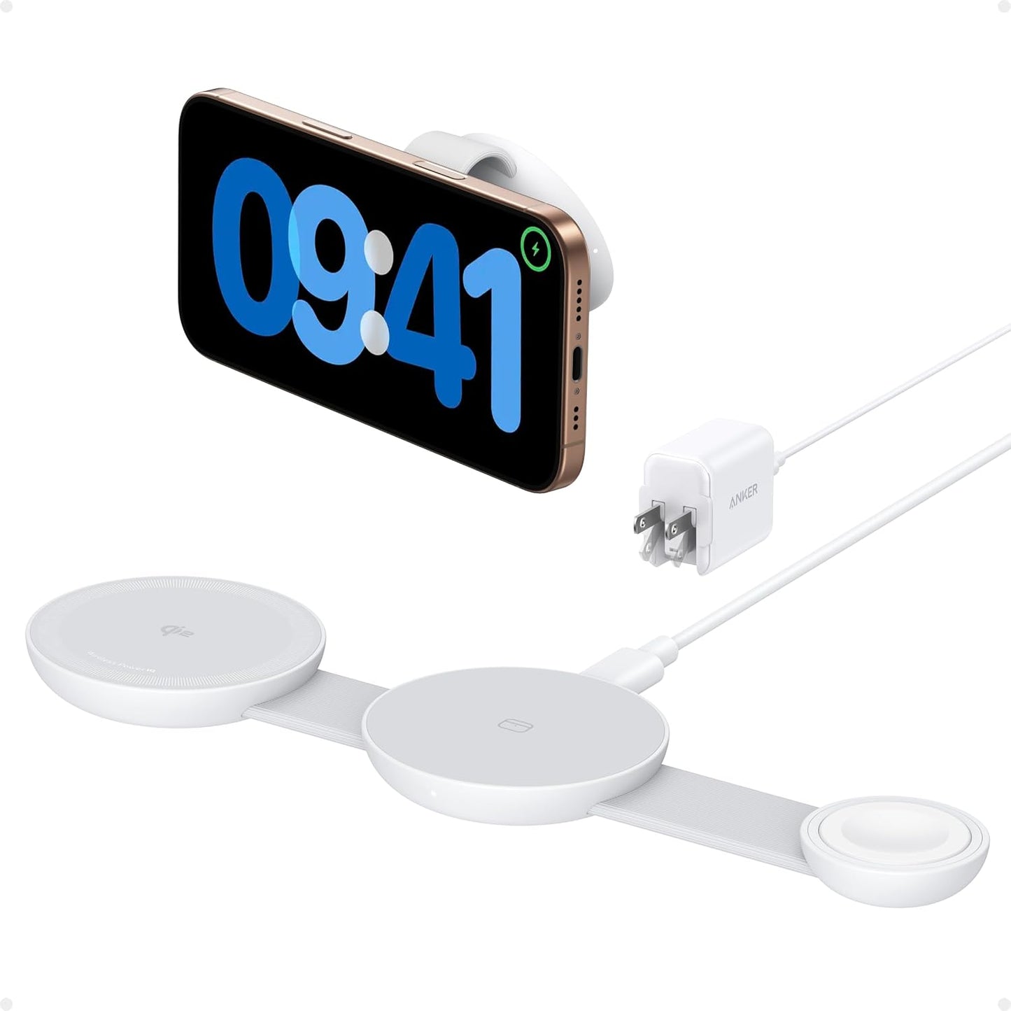 Anker MagSafe Compatible MagGo UFO 3 en 1 Cargador, Estación de Car...