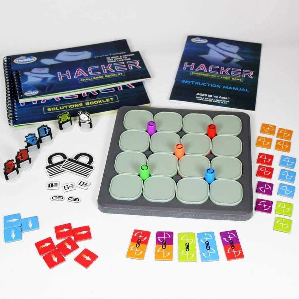 Think Fun Hacker - Juego de codificación de ciberseguridad y juguet...