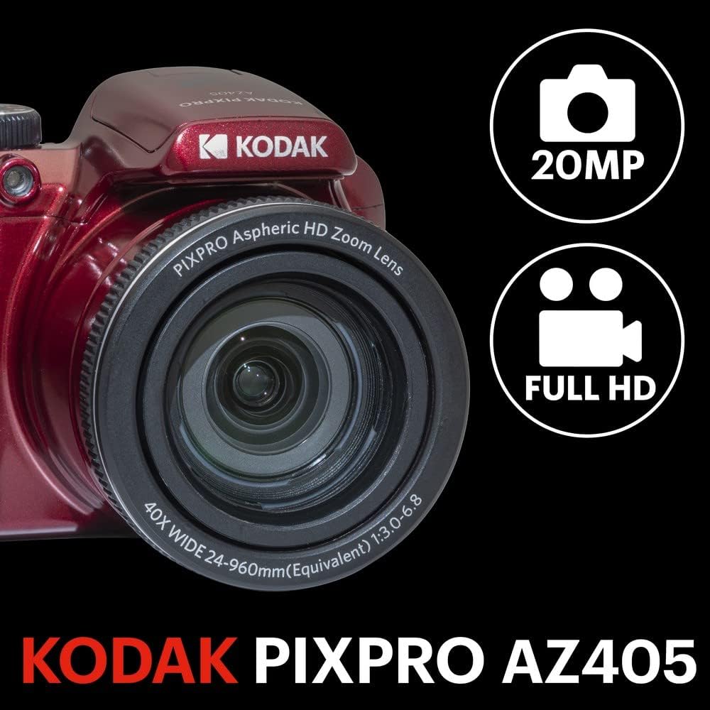 KODAK Pixpro Astro Zoom AZ405 - Puente para cámara digital, zoom X4...