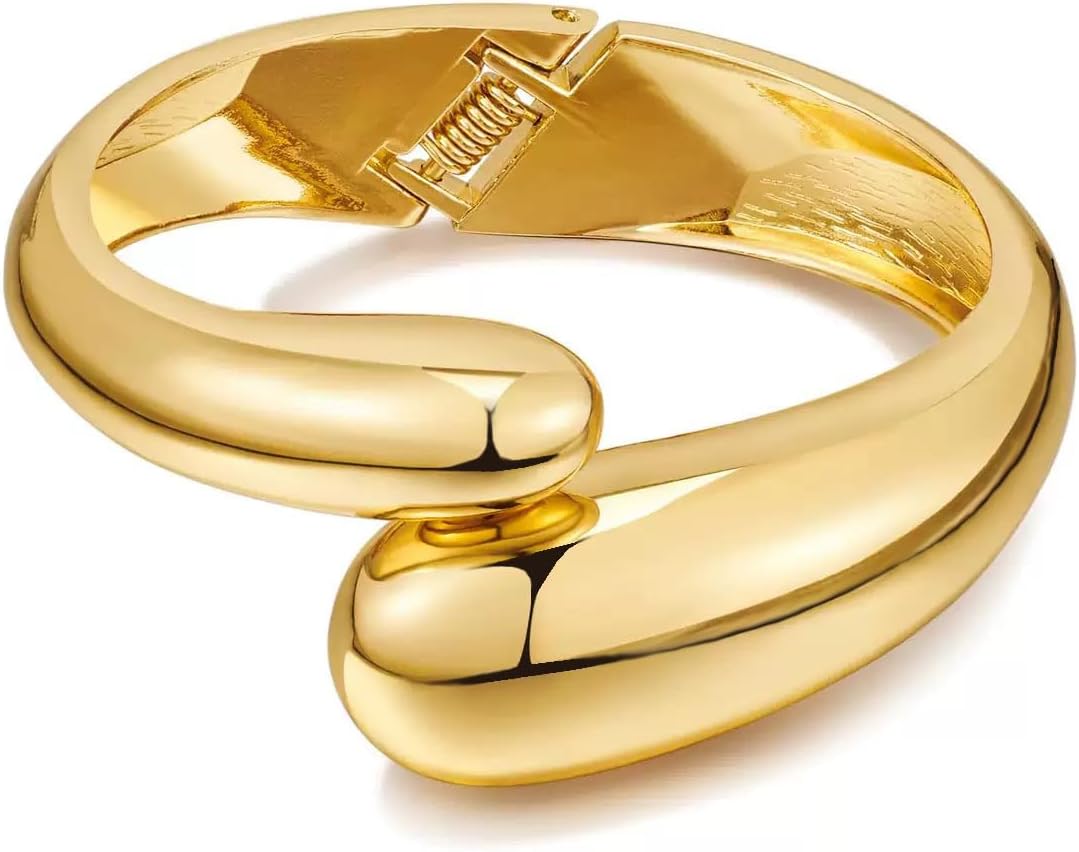 MTINAPS Brazalete de oro para mujeres y adolescentes, pulsera de mo...