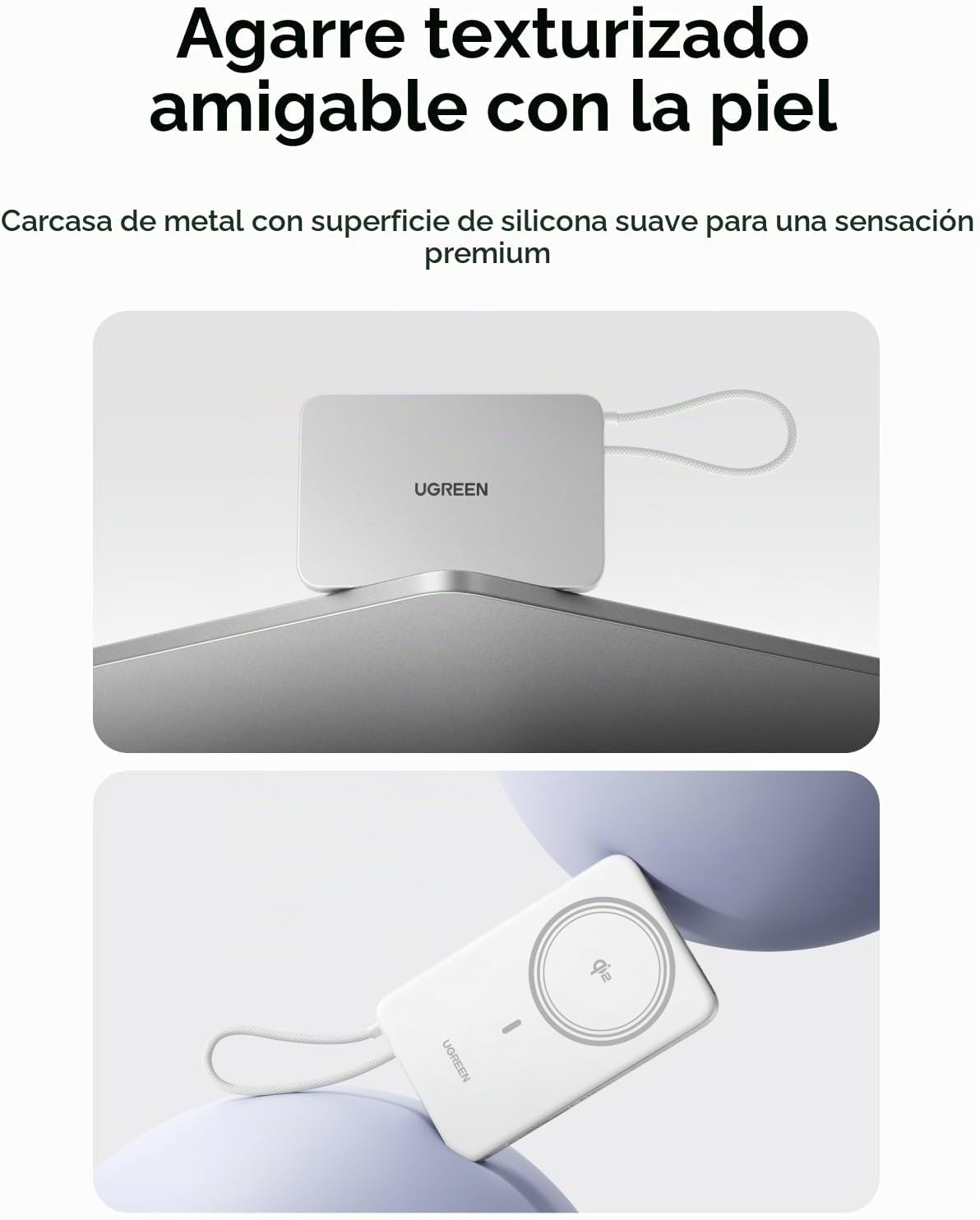 UGREEN Magflow Air Qi2 - Banco de energía magnético de 10000 mAh, c...