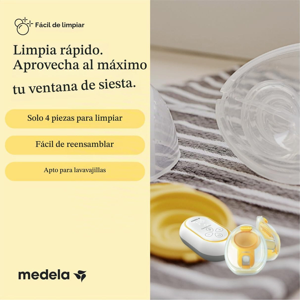 Medela Freestyle Mini InBra Extractor de Leche Eléctrico Manos Libr...