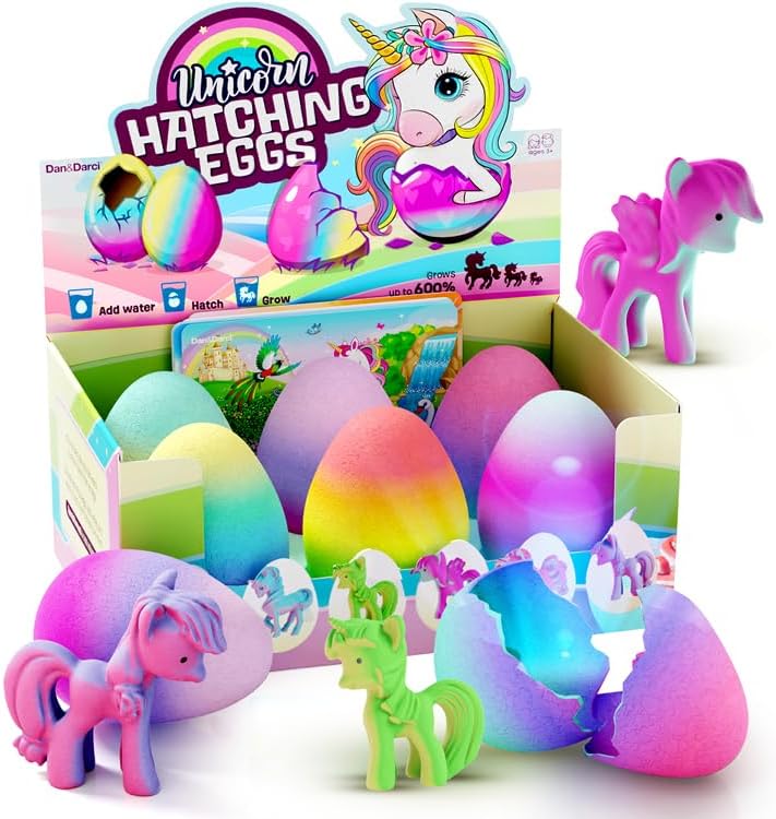 Dan&amp;Darci Huevos Sorpresa de Unicornio para Incubar para Niños...