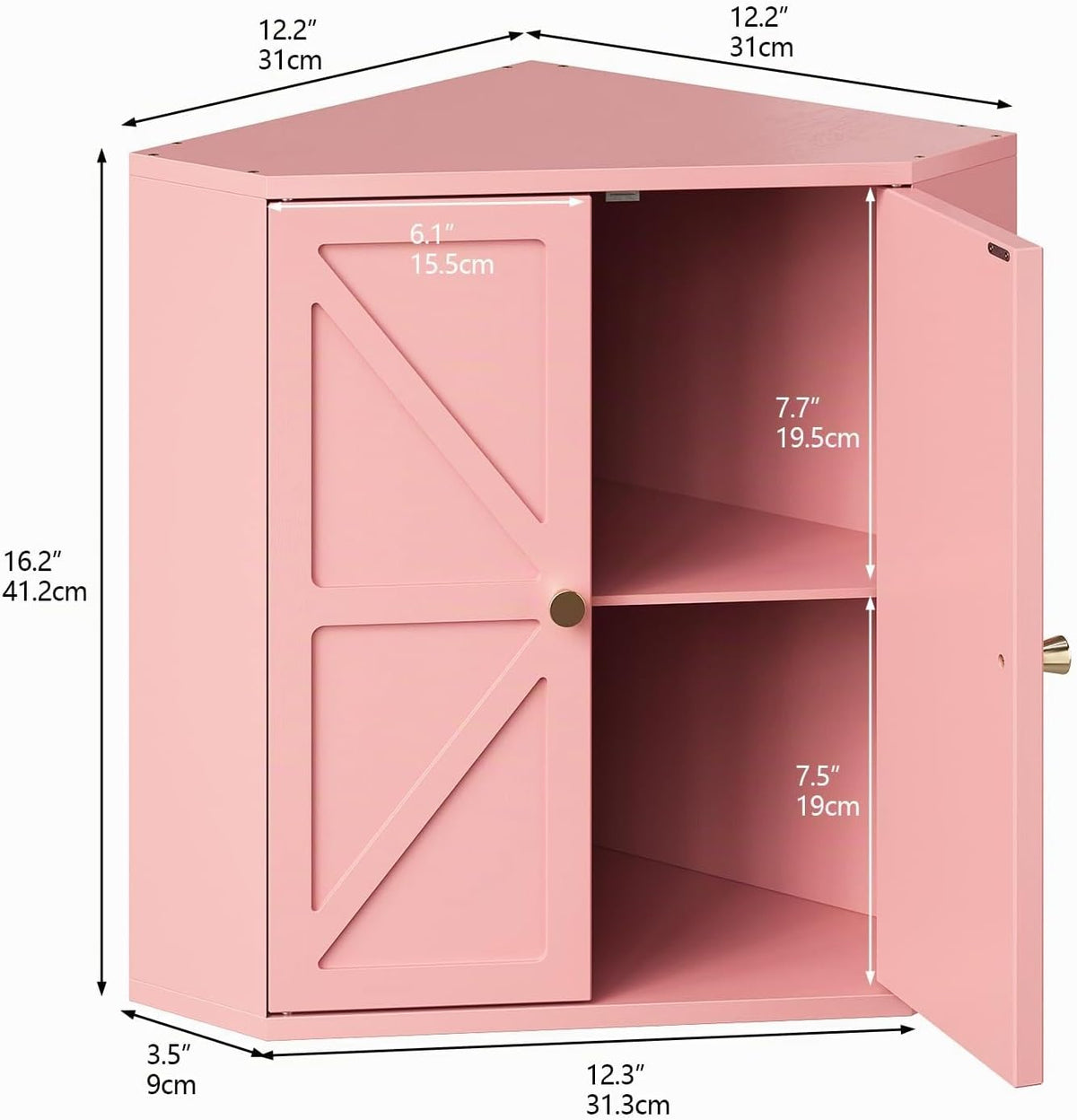 Trironsun Panera de Esquina para Encimera de Cocina Contenedor de A...