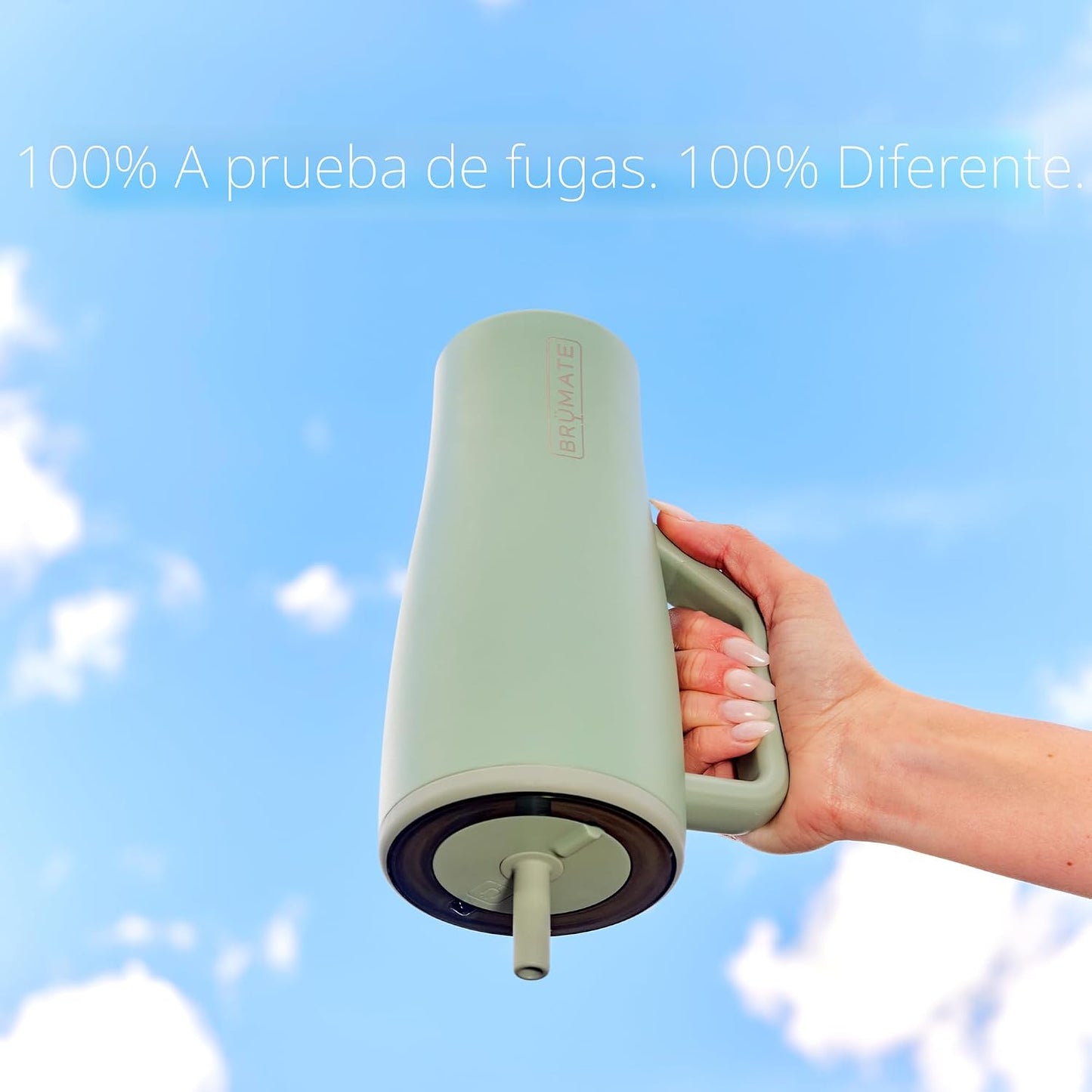 BrüMate Era Vaso de 40 oz con Asa y Pajilla | Botella de Agua Aisla...