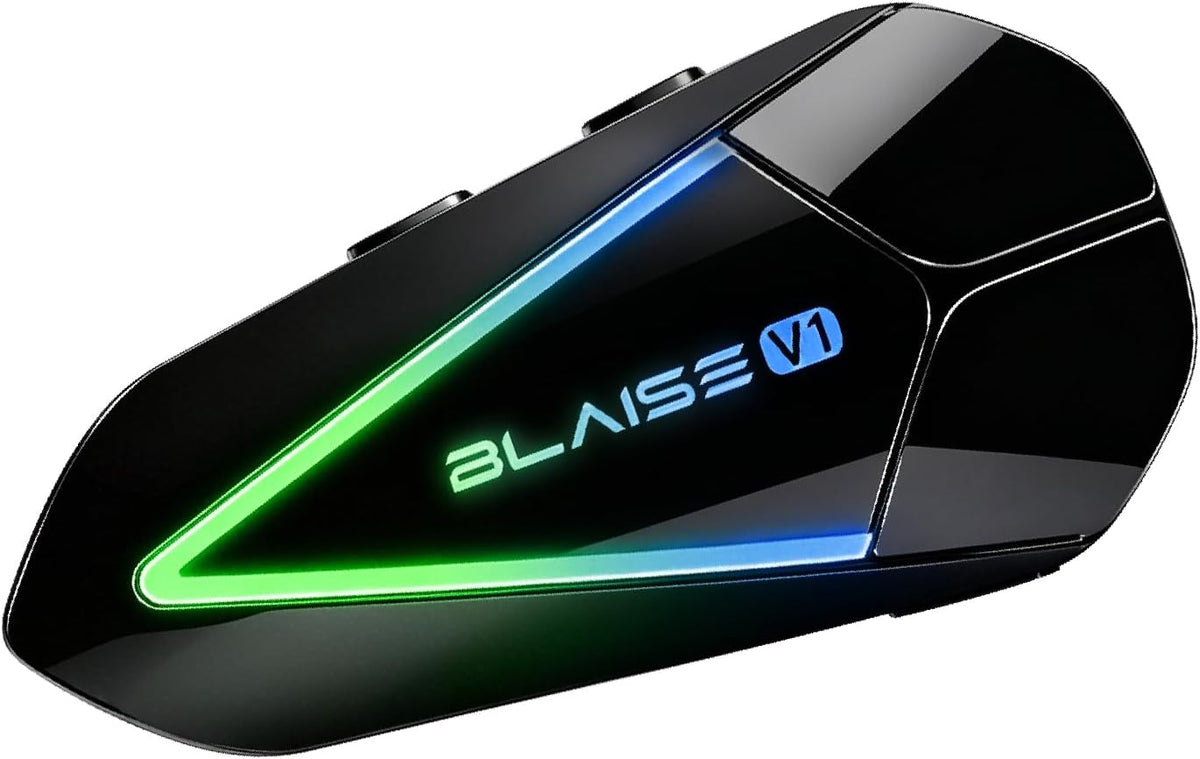 BLAISE Auriculares Bluetooth para motocicleta V1, altavoces Bluetoo...