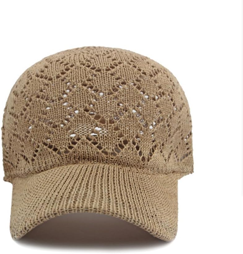 FASHIXD Gorra de béisbol de malla tejida de verano para mujer, somb...