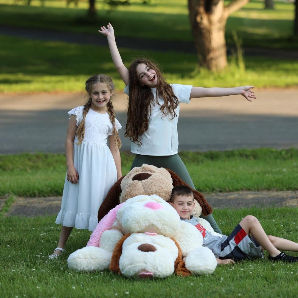 MaoGoLan Peluche Gigante de Perro Cachorro de 52 pulgadas, Ultra Su...