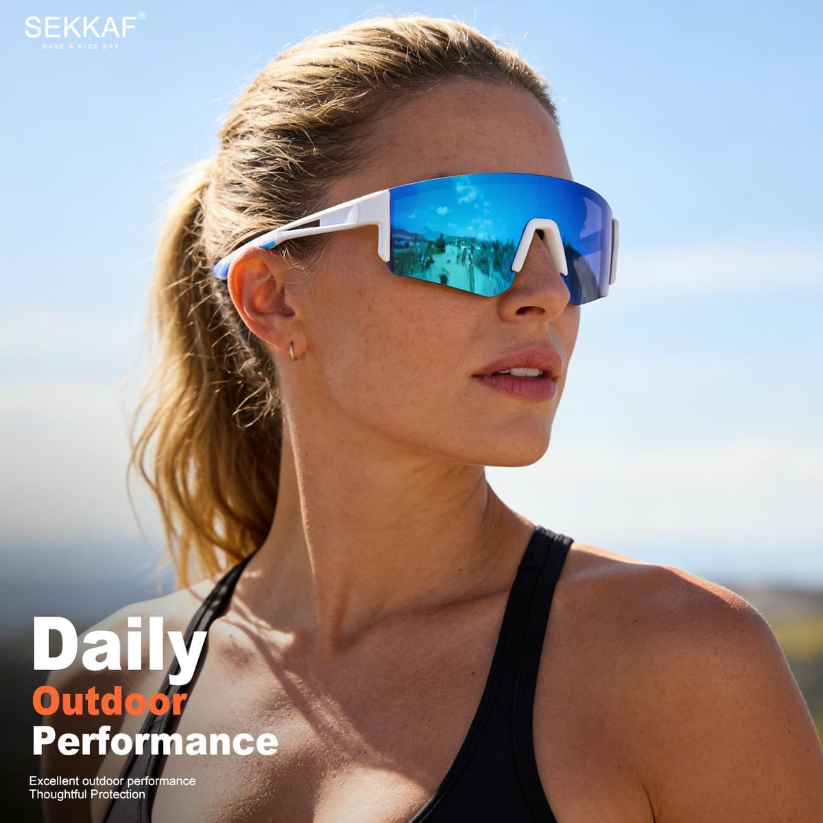 SEKKAF Gafas de sol polarizadas para hombres y mujeres, gafas de so...