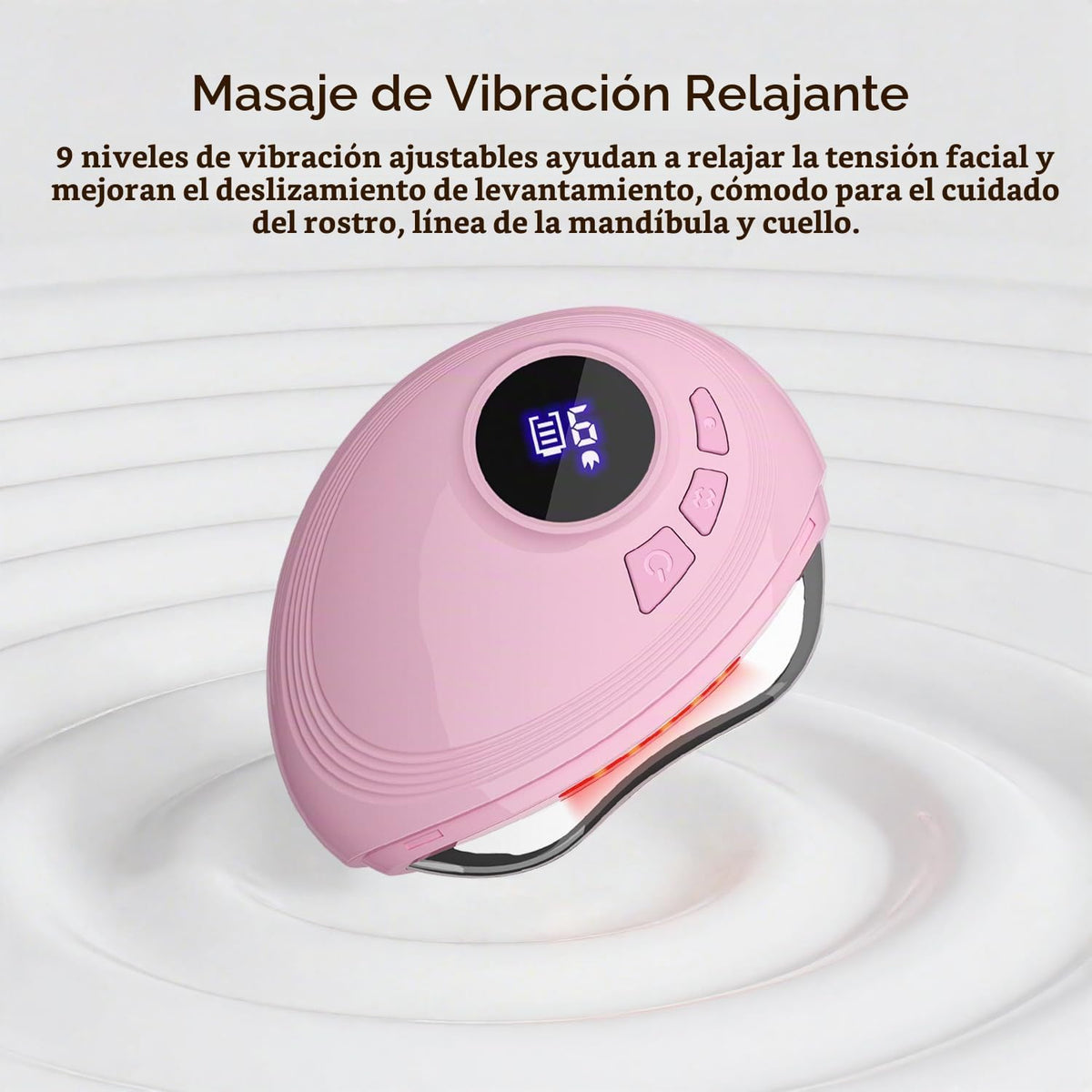 SHMHE Masajeador profesional Gua Sha de luz roja LED, escultor ajus...
