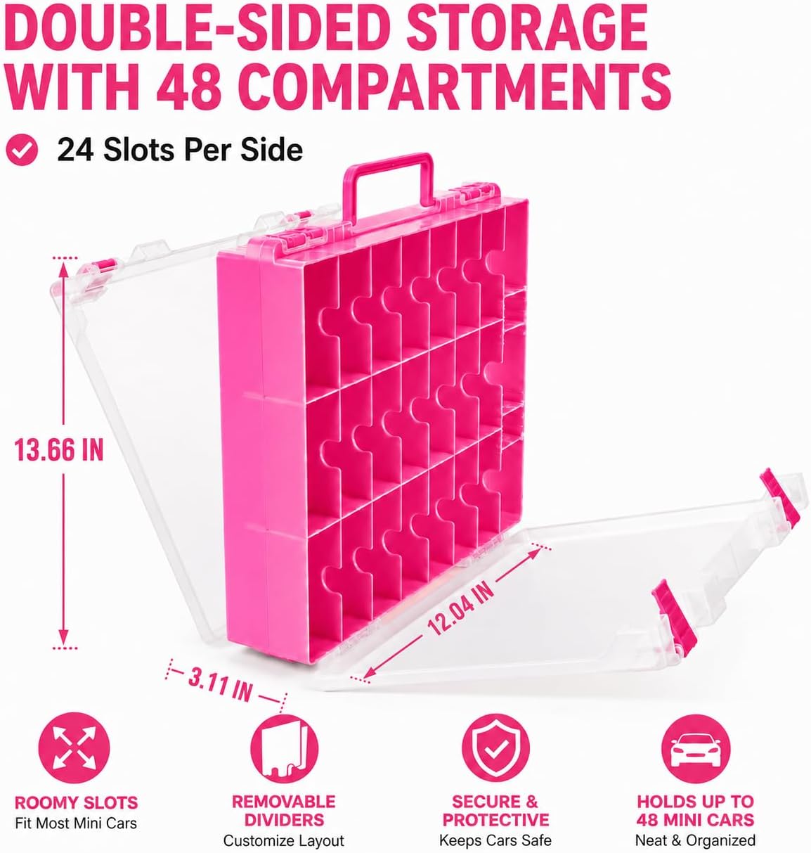 Estuche organizador de almacenamiento de juguetes compatible con au...