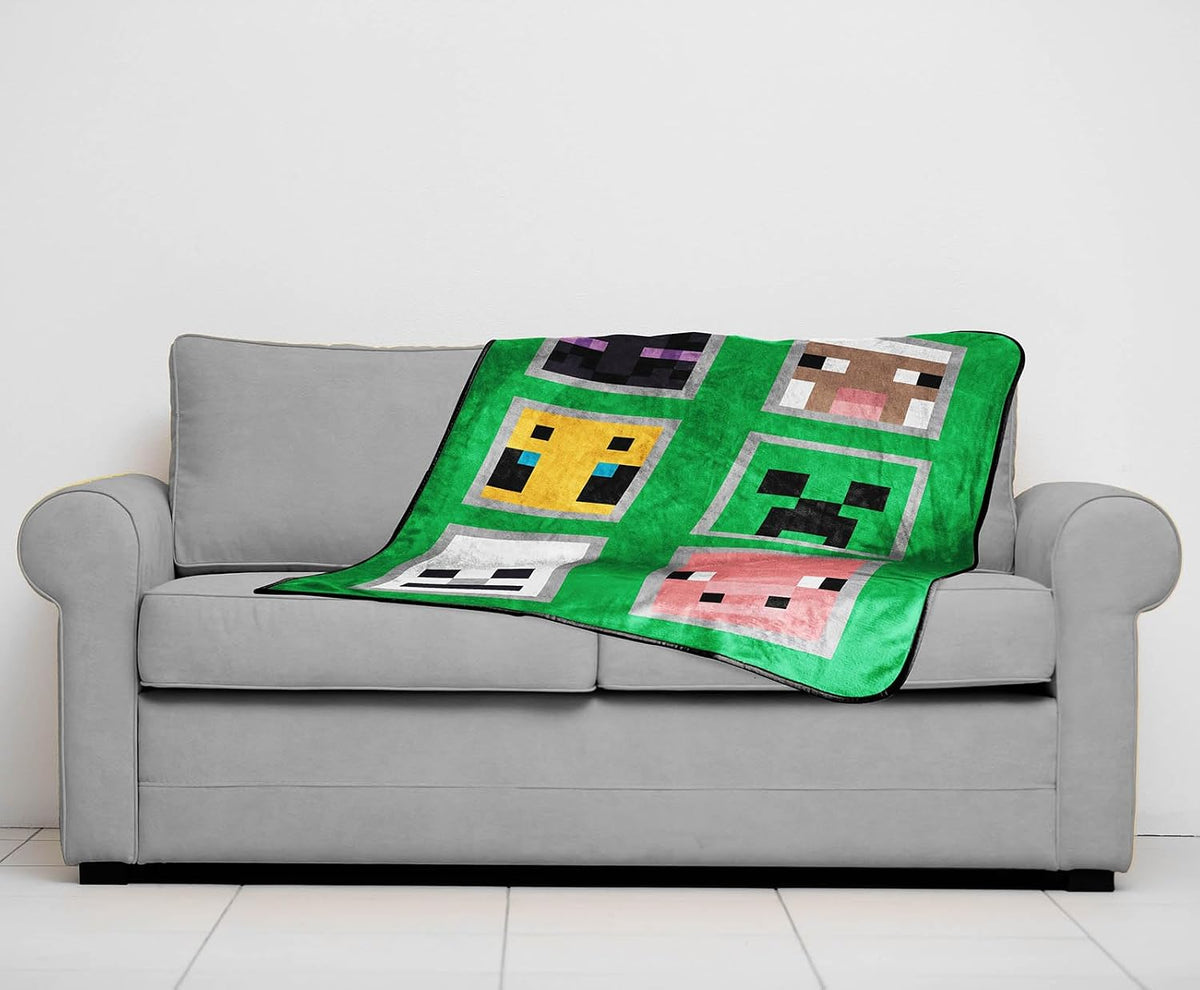 Sunny Side Up Manta de viaje de felpa Minecraft \u2013 Medidas 40 x...
