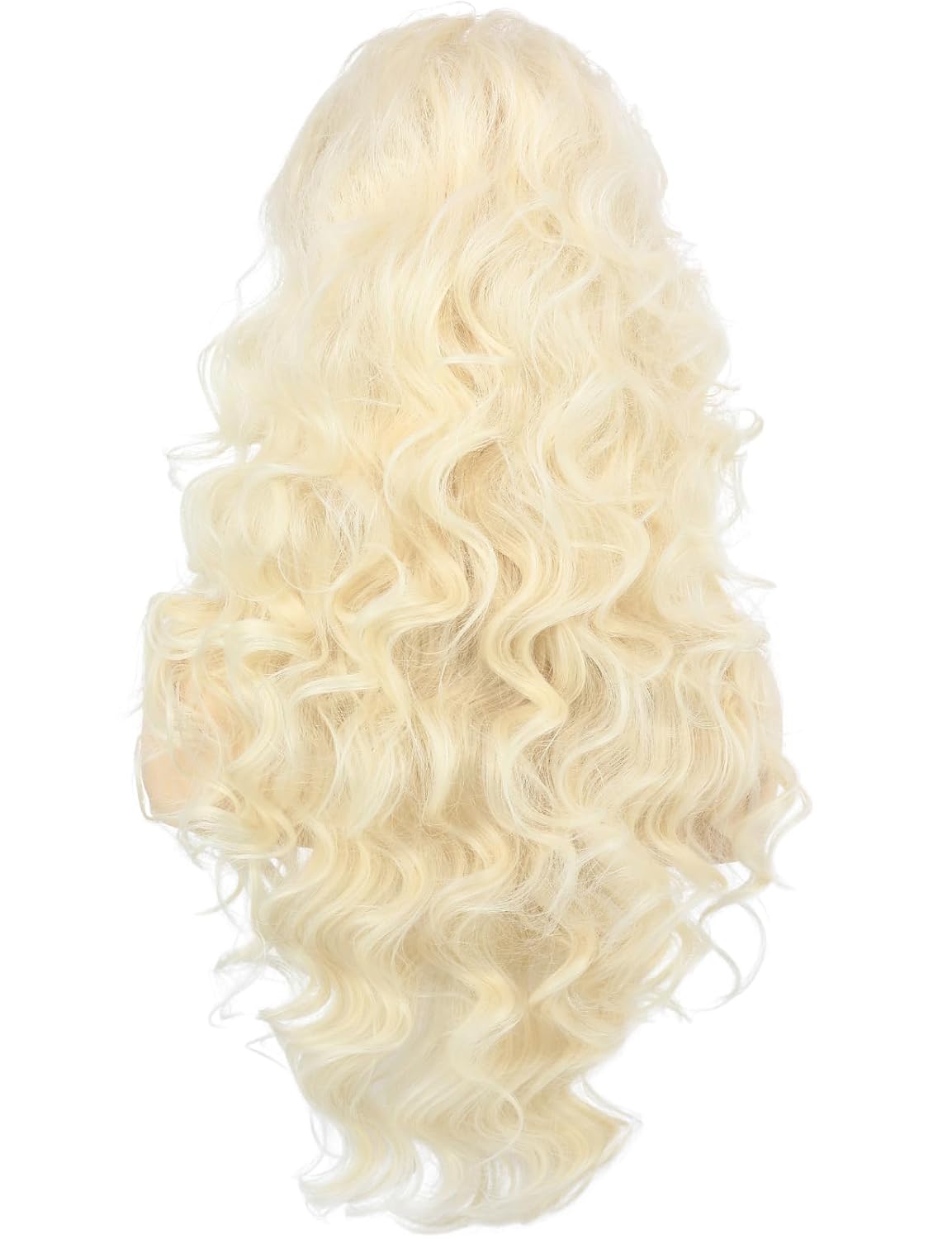 PUREHAIR Peluca Rubia Bombshell Larga para Mujeres con Aretes Disfr...