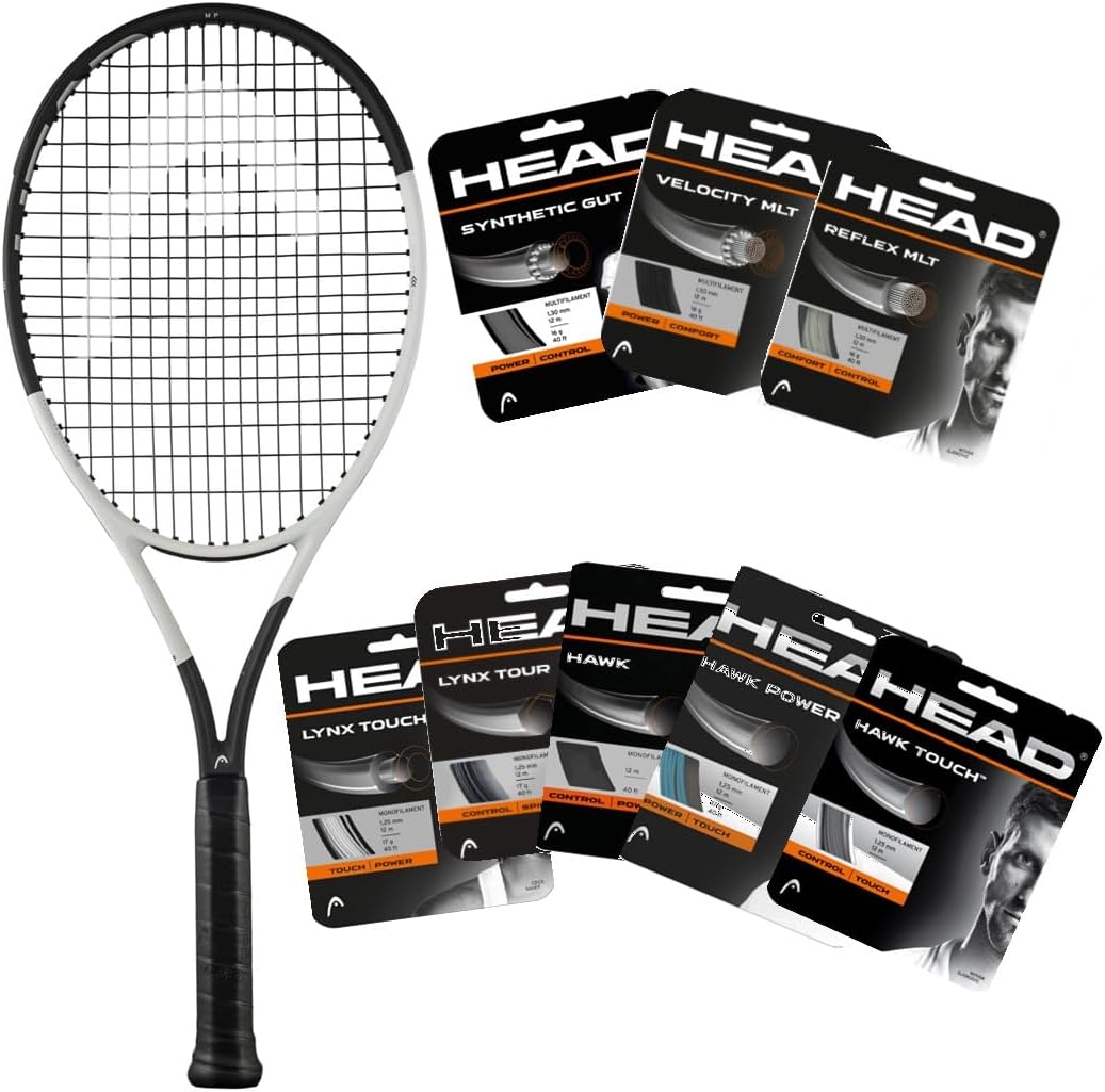 Head Auxetic 2.0 Speed MP - Raqueta de tenis encordada con tu elecc...