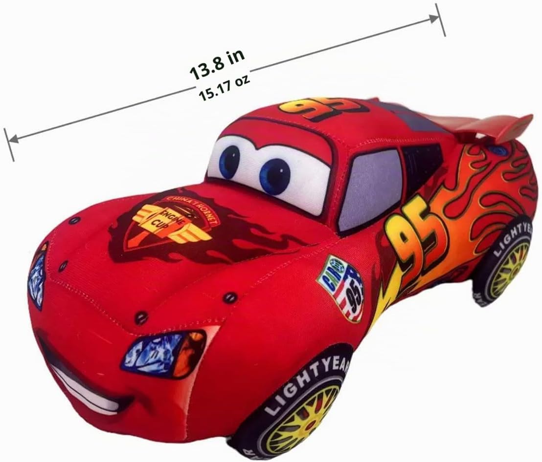 AYGITAL Movies Cars McQueen - Almohadas de peluche para automóvil,...