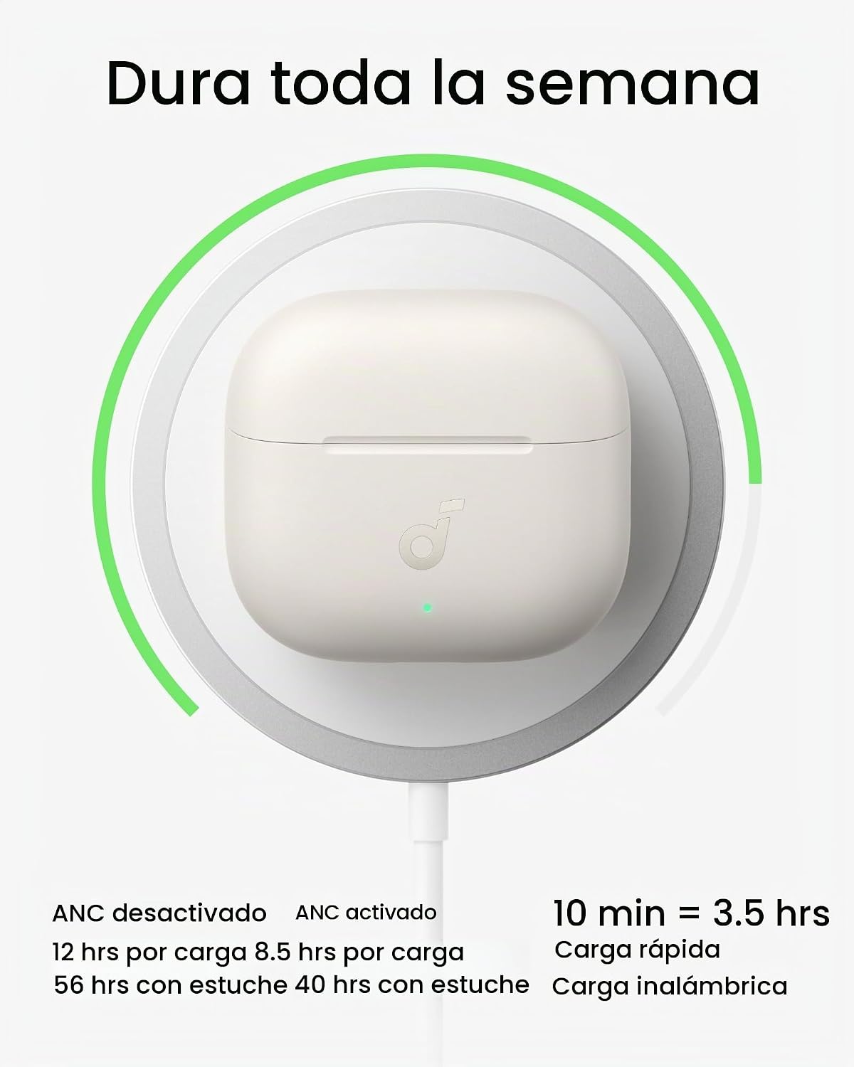 Auriculares inalámbricos Soundcore Anker P42i con ANC adaptativo pa...