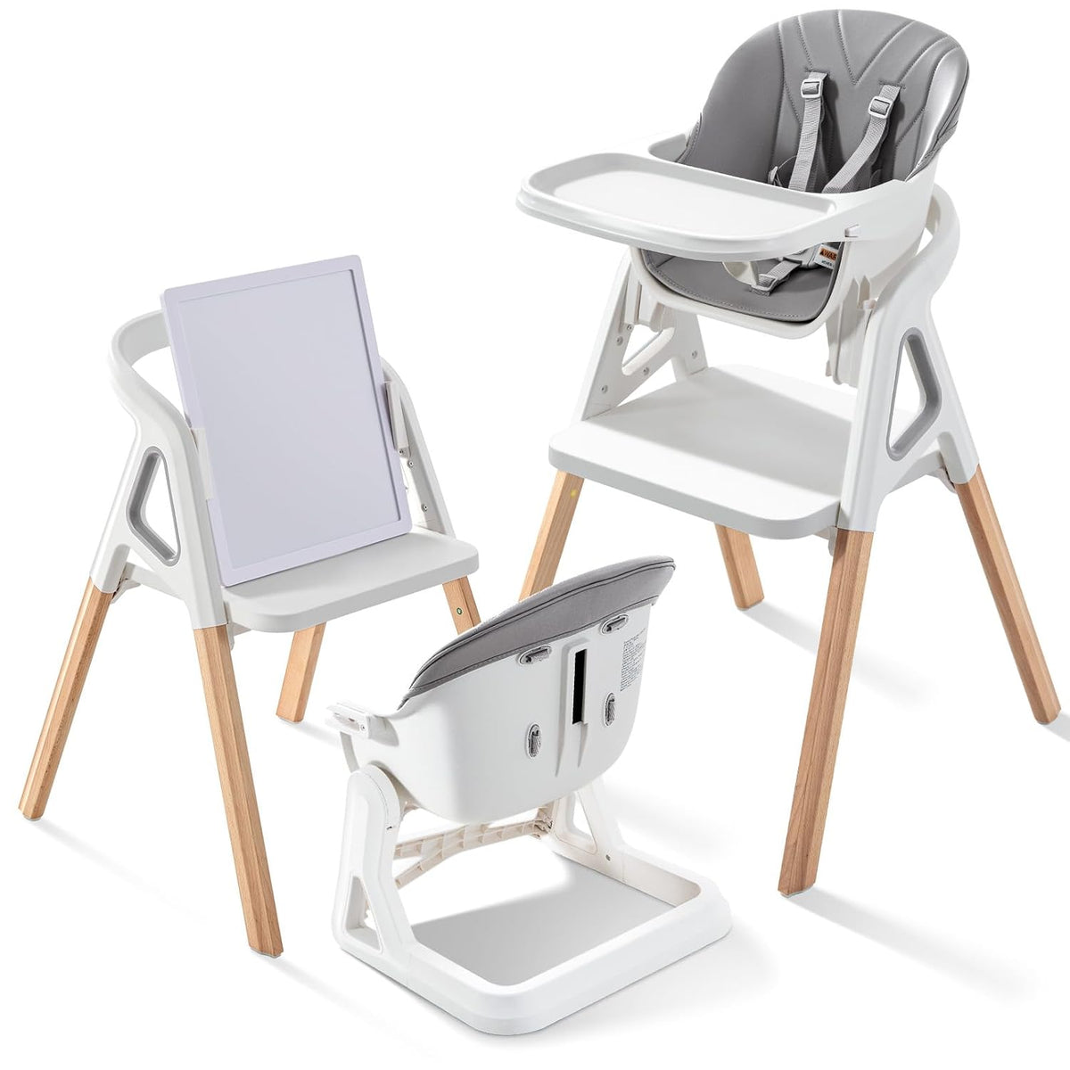 Silla alta para bebé, para bebés y niños pequeños, silla alta conve...