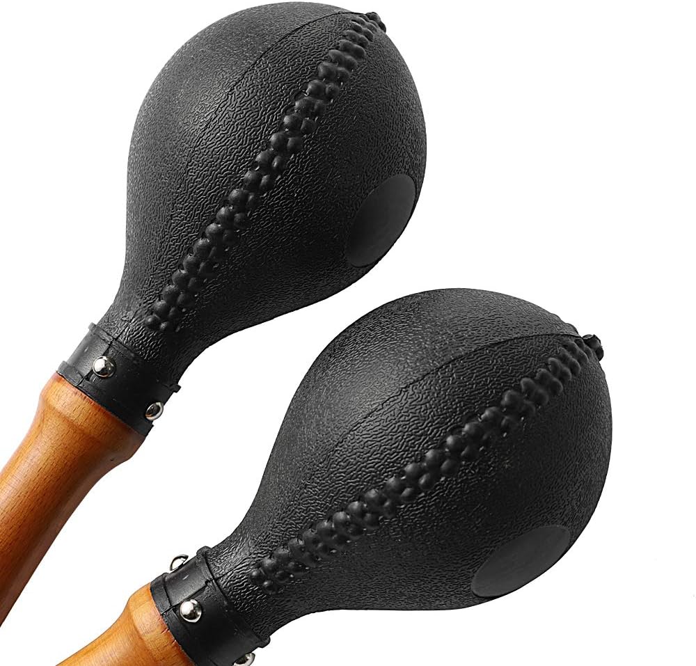 Maracas de percusión par de agitadores sonajeros martillo de arena...