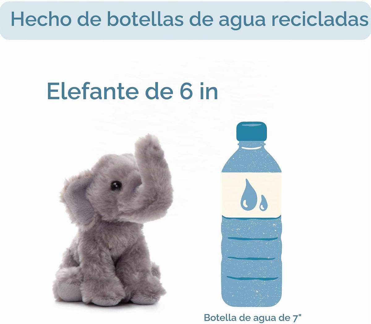 The Petting Zoo Animal de Peluche Elefante, Regalos para Niños, Wil...