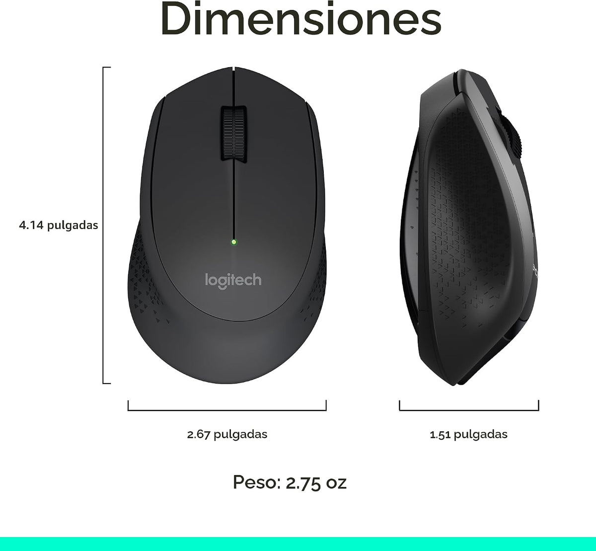 Logitech MK345 Combo de teclado y mouse inalámbricos de tamaño comp...