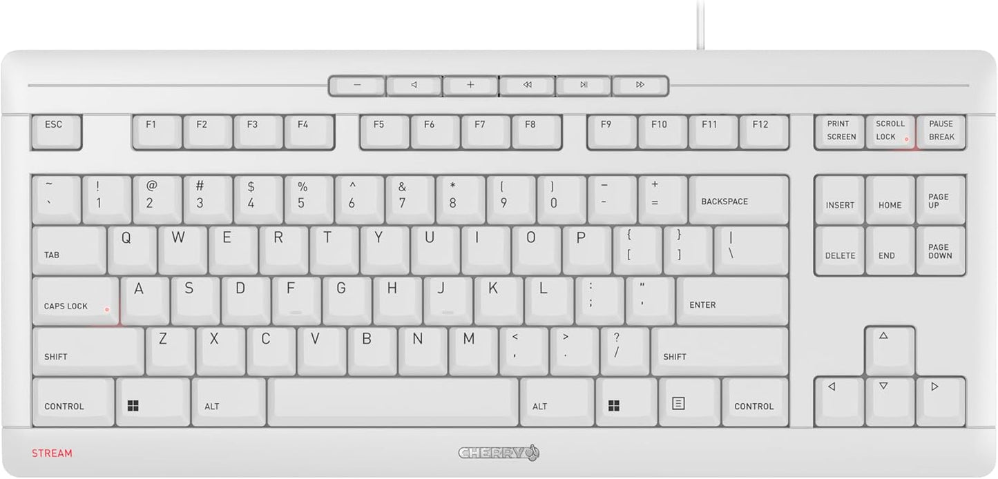 Cherry Stream Keyboard TKL Teclado USB con cable TenKeyLess Versión...