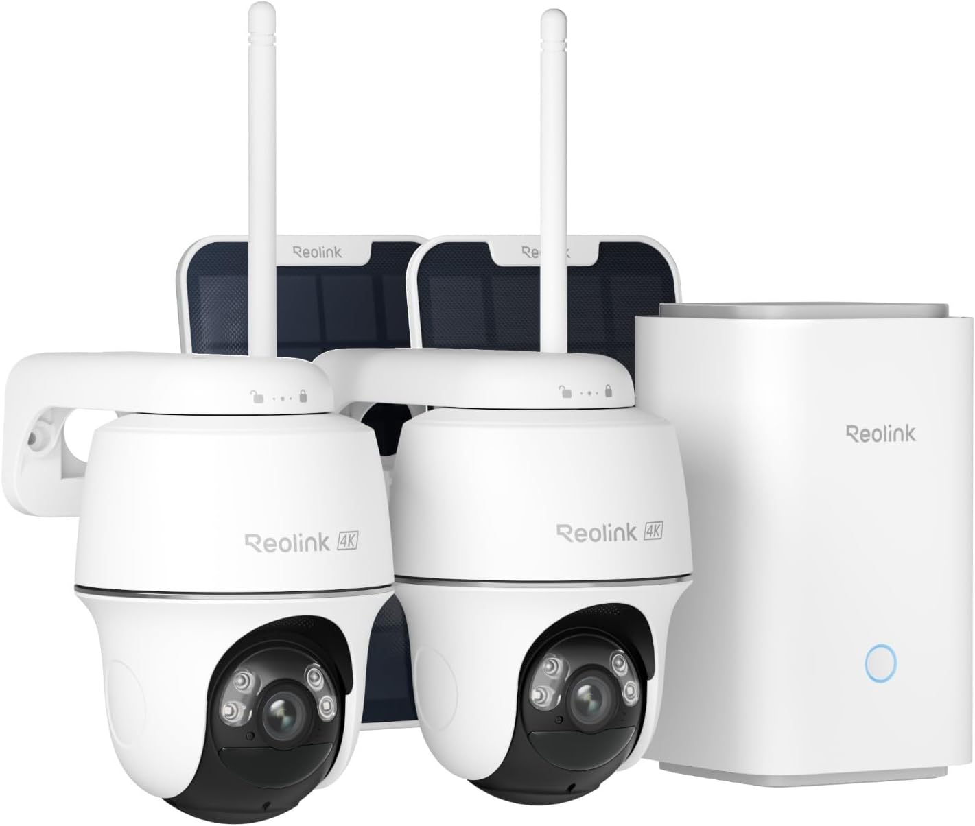 REOLINK Argus PT Ultra 4K - Cámara de seguridad solar para exterior...