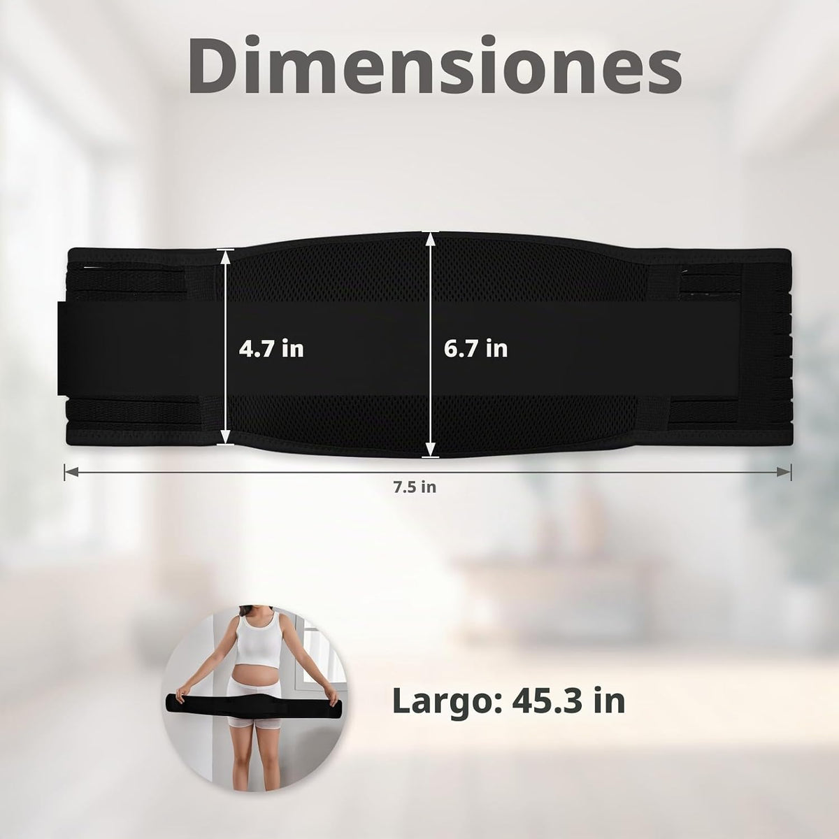 POXXU Banda para el vientre de maternidad, cinturón de apoyo para e...