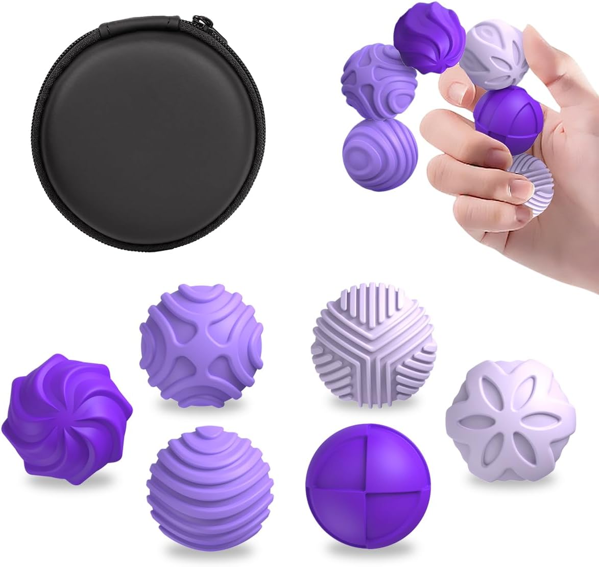 Bolas magnéticas de silicona para adultos y adolescentes, 6 juguete...