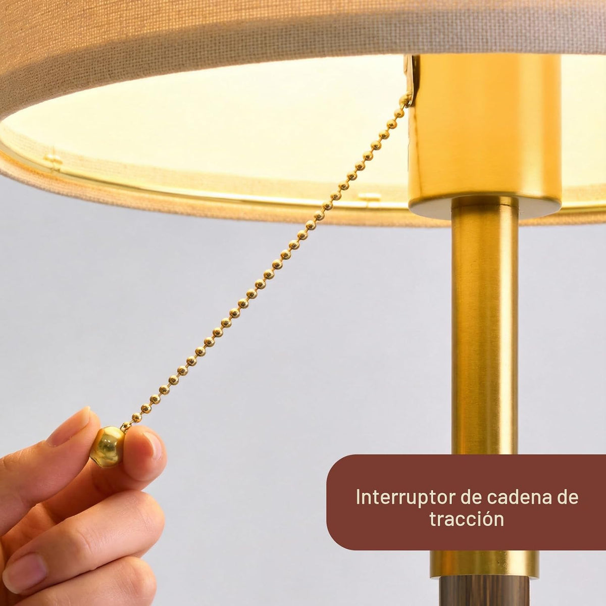 Lámparas de mesa de madera de 22 pulgadas, lámparas modernas de med...