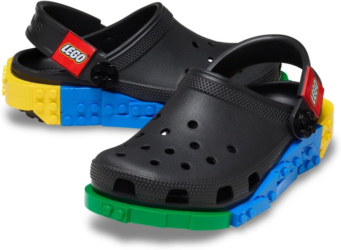 Crocs Zuecos clásicos unisex para adultos, con sistema LEGO para mu...