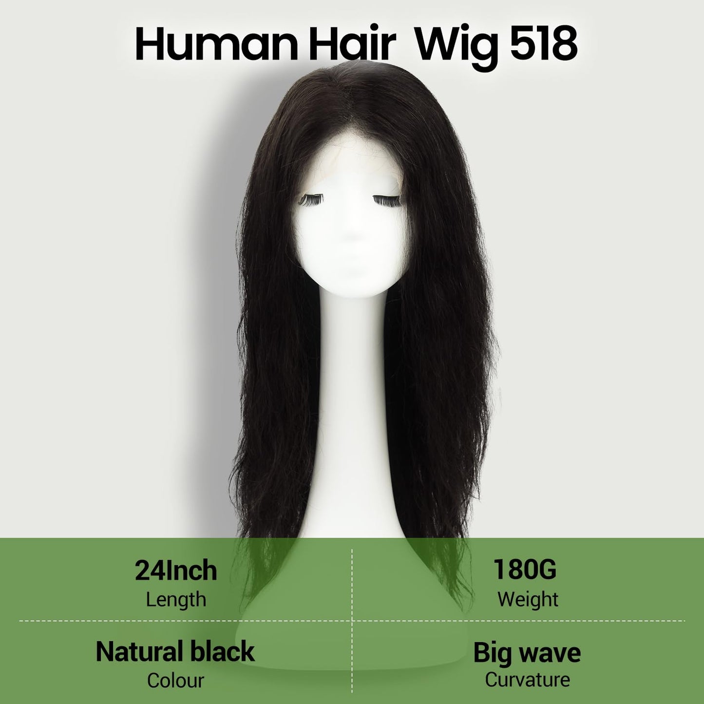 kolala Pelucas de encaje frontal de 13x4, pelucas de cabello humano...