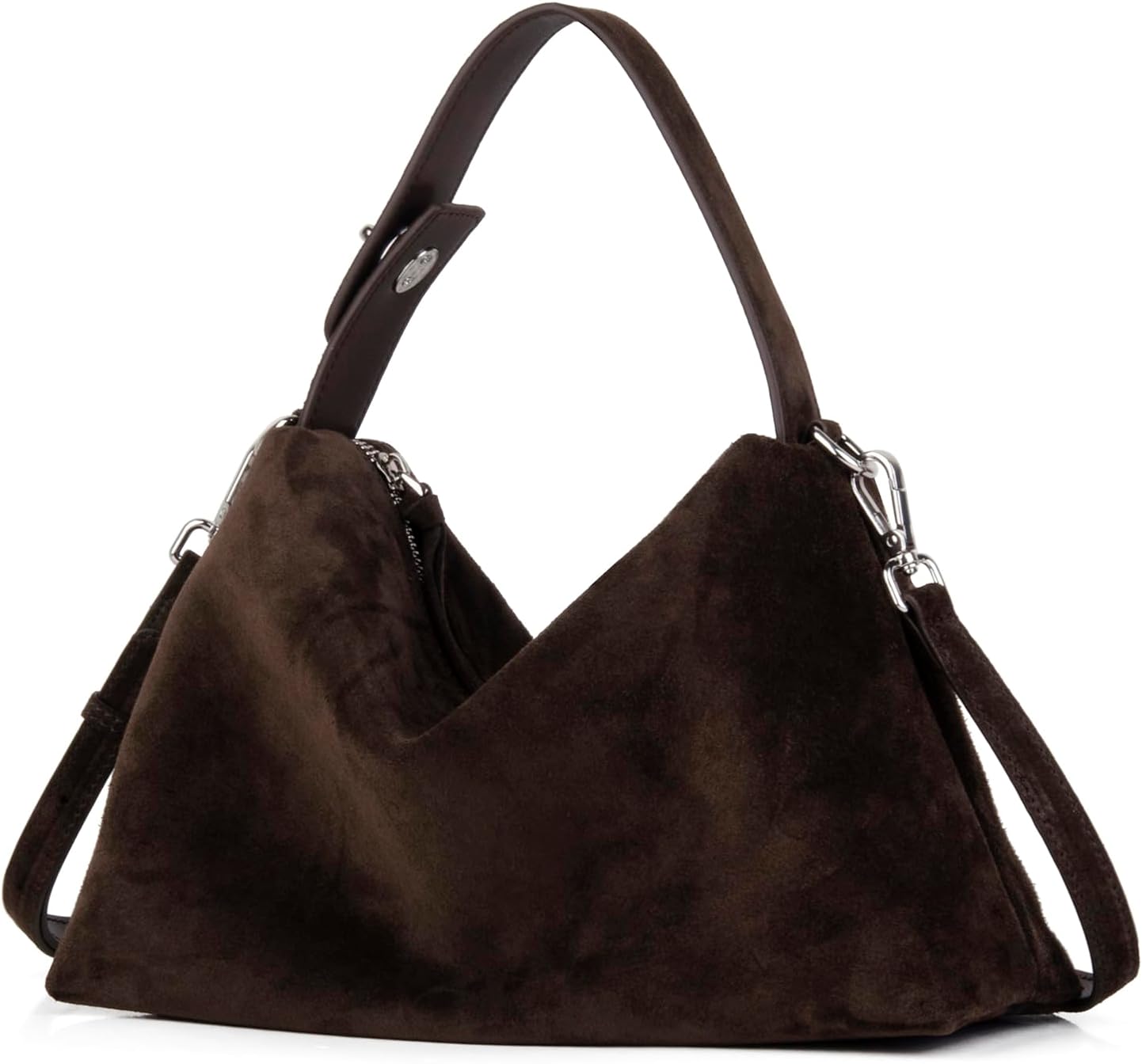 DONNAIN Bolsos cruzados de piel de ante premium para mujer y bolso...