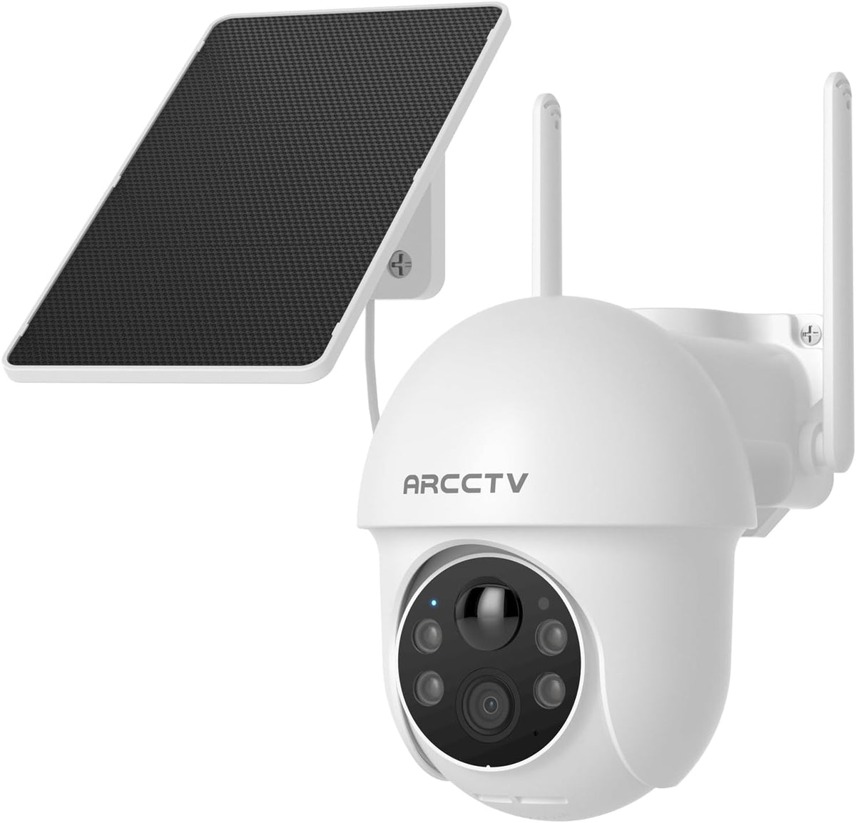 ARCCTV Cámaras de seguridad solares inalámbricas para exteriores, c...