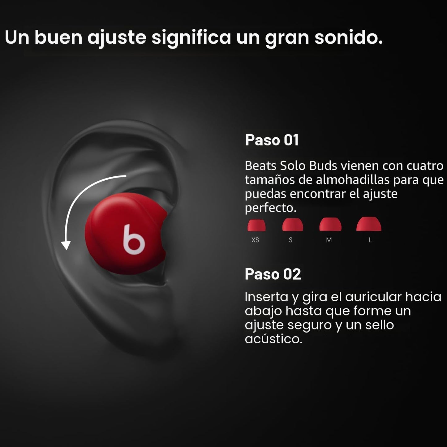 Beats Solo Buds - Auriculares inalámbricos Bluetooth, 18 horas de d...