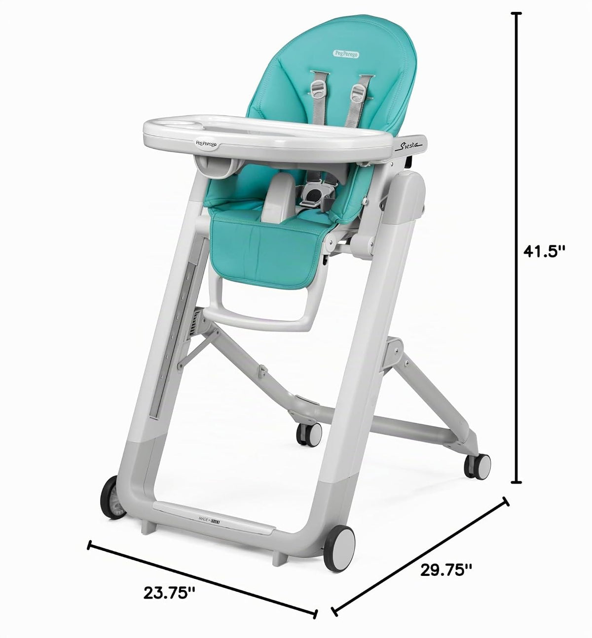 Peg Perego Siesta, Grow with Baby - Silla alta plegable y reclinabl...