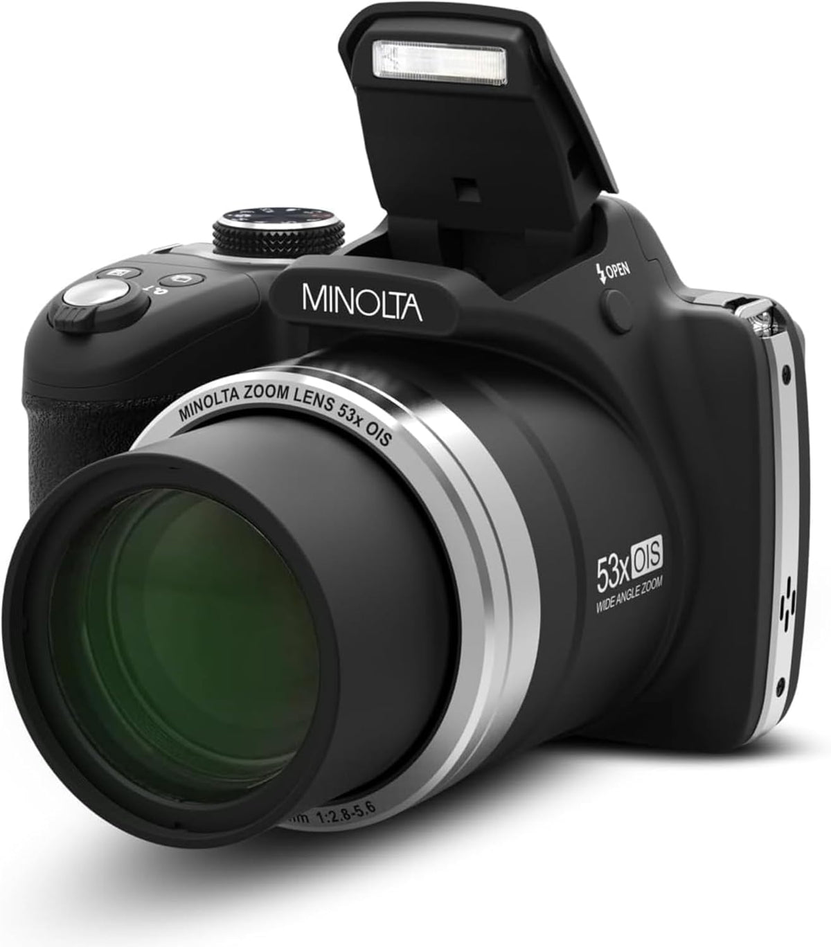 Minolta Pro Shot - Cámara digital HD de 16 MP, zoom óptico de 53x,...