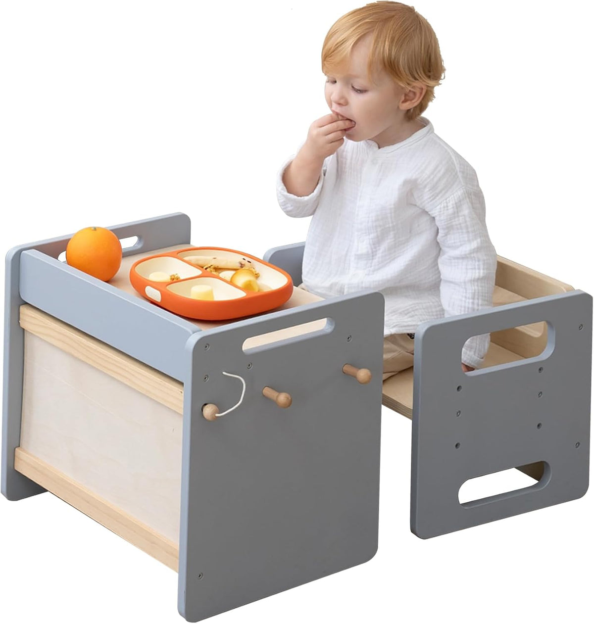 bpmfkid Juego de mesa y silla de destete Montessori - Diseño ajusta...