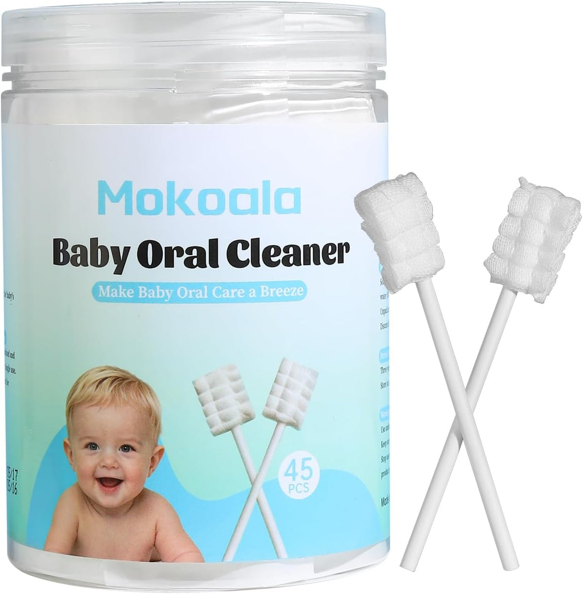 Mokoala Limpiador de lengua para bebés, cepillo de dientes para beb...