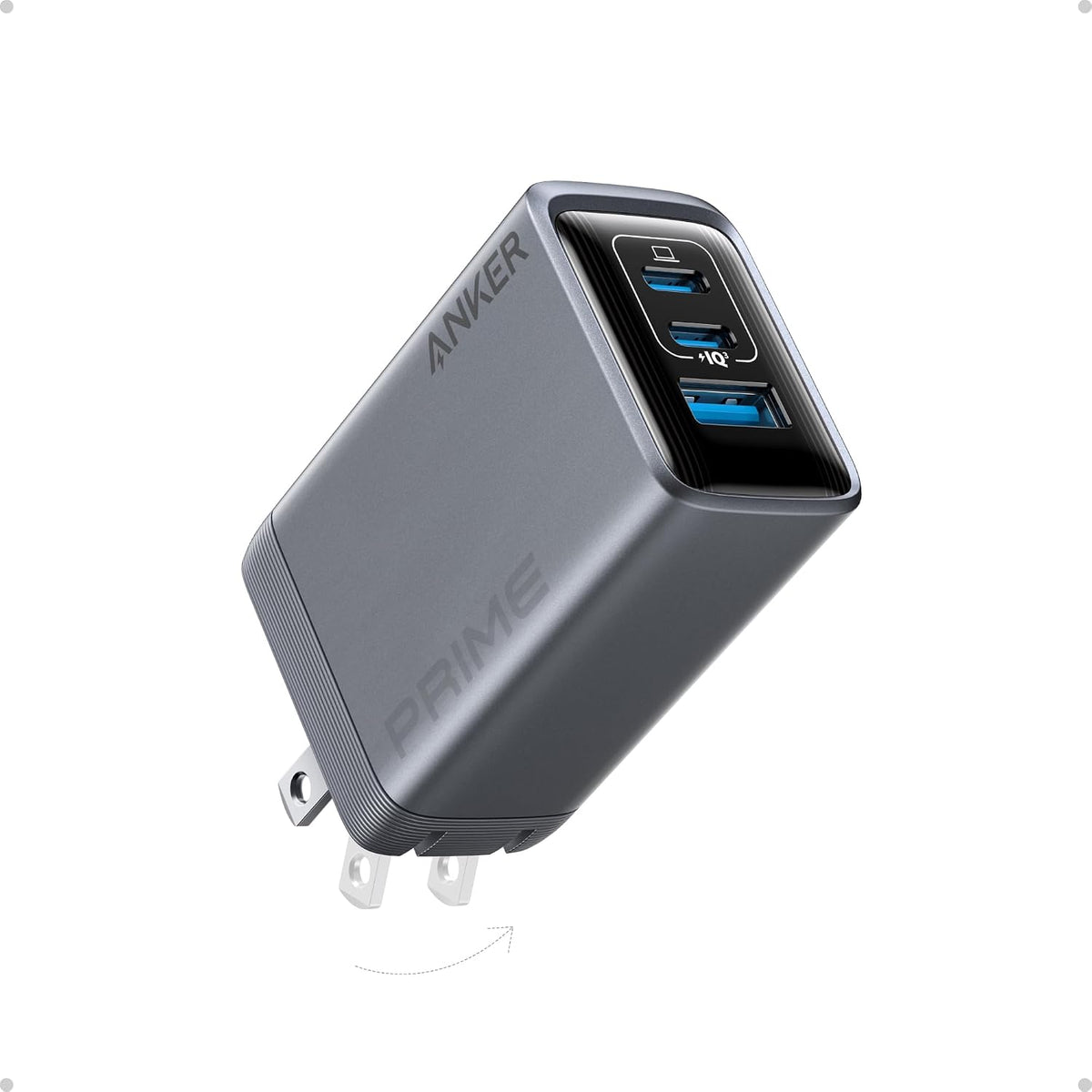 Anker Cargador Prime, cargador USB C plegable compacto de 3 puertos...