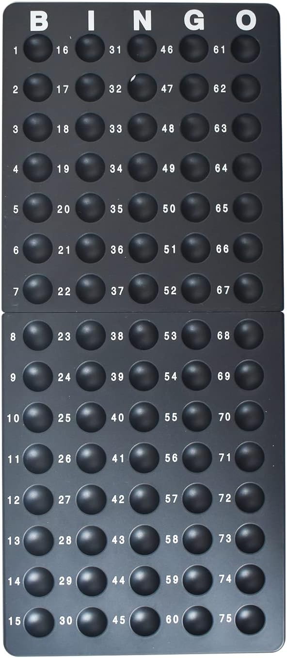 Yuanhe Juego de bingo de lujo, jaula redonda de metal, 75 bolas de...