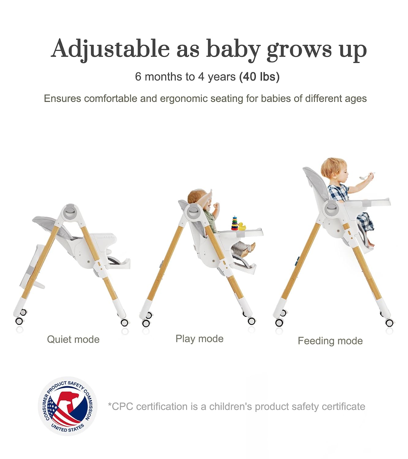 Mallify Sillas altas convertibles para bebés y niños pequeños, sill...