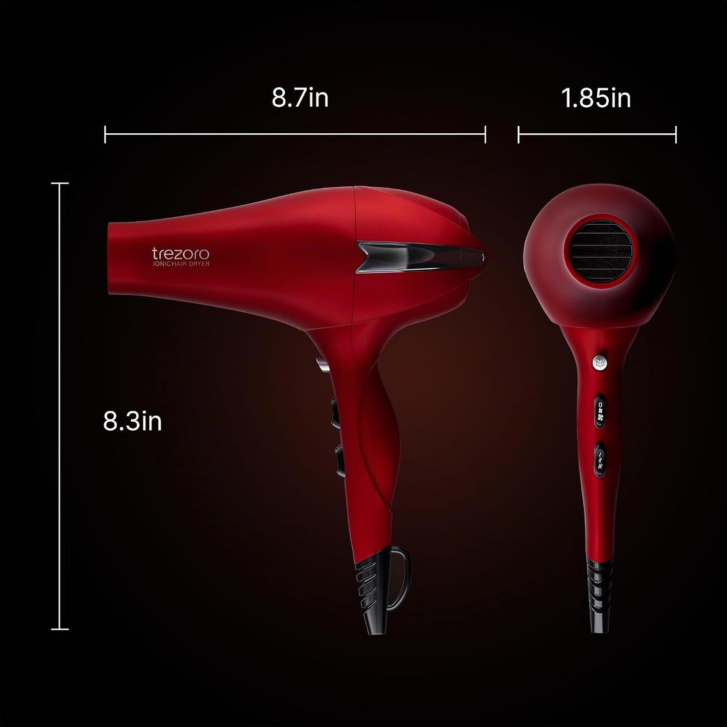 TREZORO Secador de pelo profesional para mujer \u2013 Secador de pe...